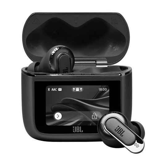 JBL Tour Pro 3 - Black - True Wireless Noise Cancelling earbuds with Smart Charging Case&trade; - Hero
